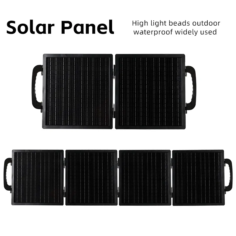 Painel Solar Monocristalino Portátil de Alta Eficiência para Uso Versátil