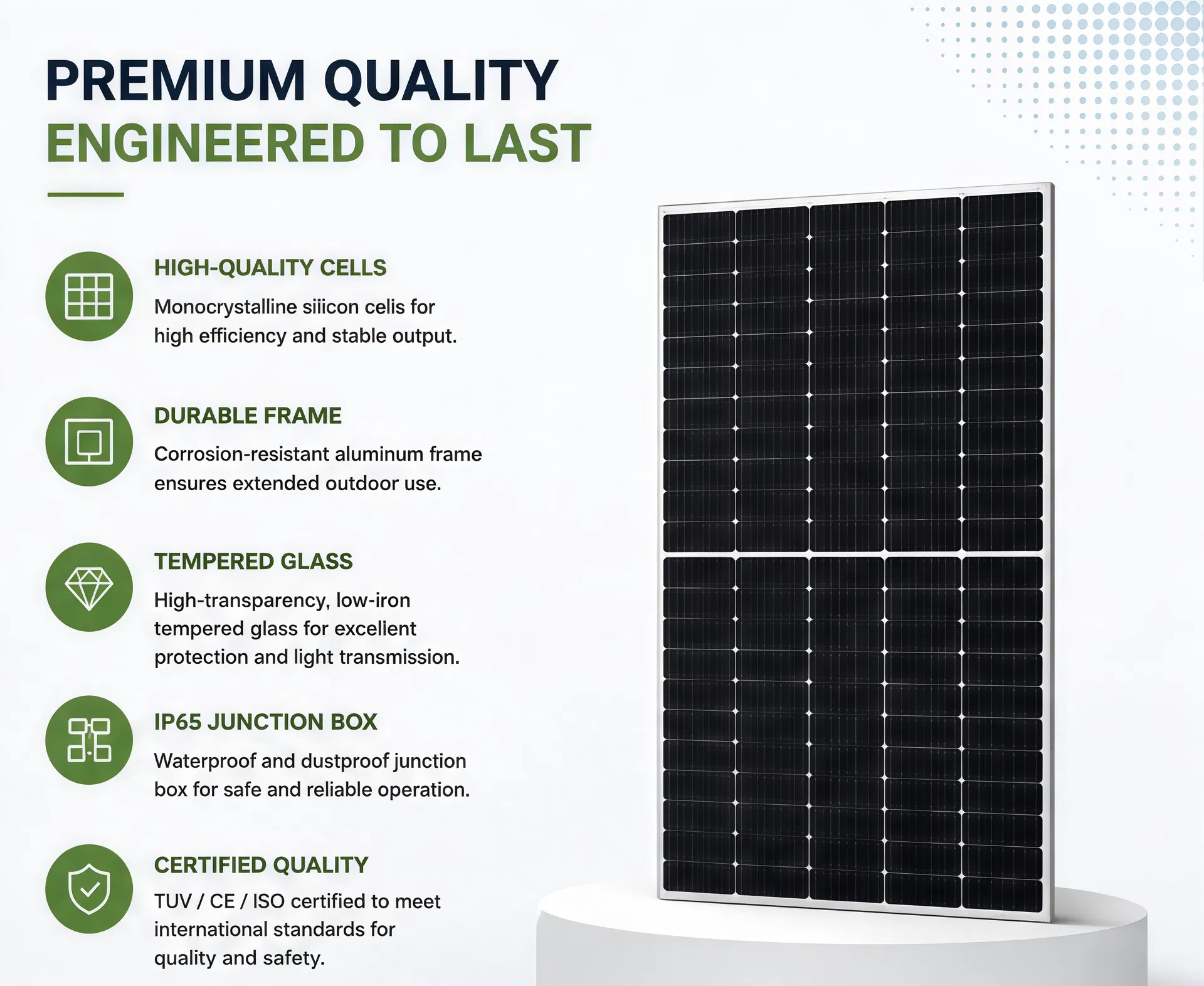 Painel Solar Policristalino para Uso Residencial Econômico