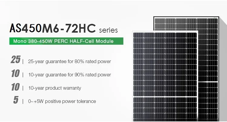 Mono Half Cell 450W Painel Solar 144 Módulo de Células PV com TUV/CE/ISO para Industrial