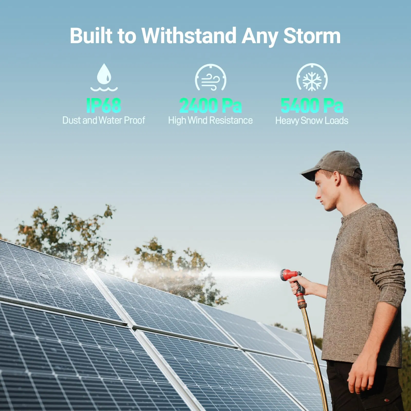 Painel Solar Avançado 220W, Alta Produção de Energia, Baixo Consumo, Ótimo para Marinha e Barcos
