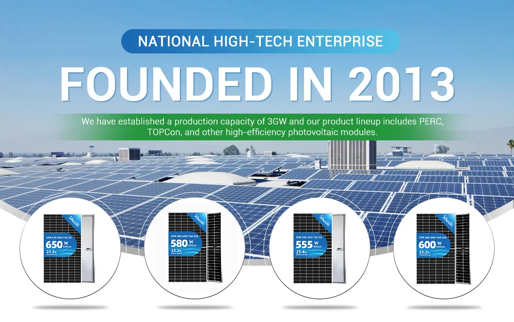 Painel Solar Monocristalino de Alta Eficiência com Vidro Duplo Impermeável para Máxima Produção de Energia 580W 590W 600W