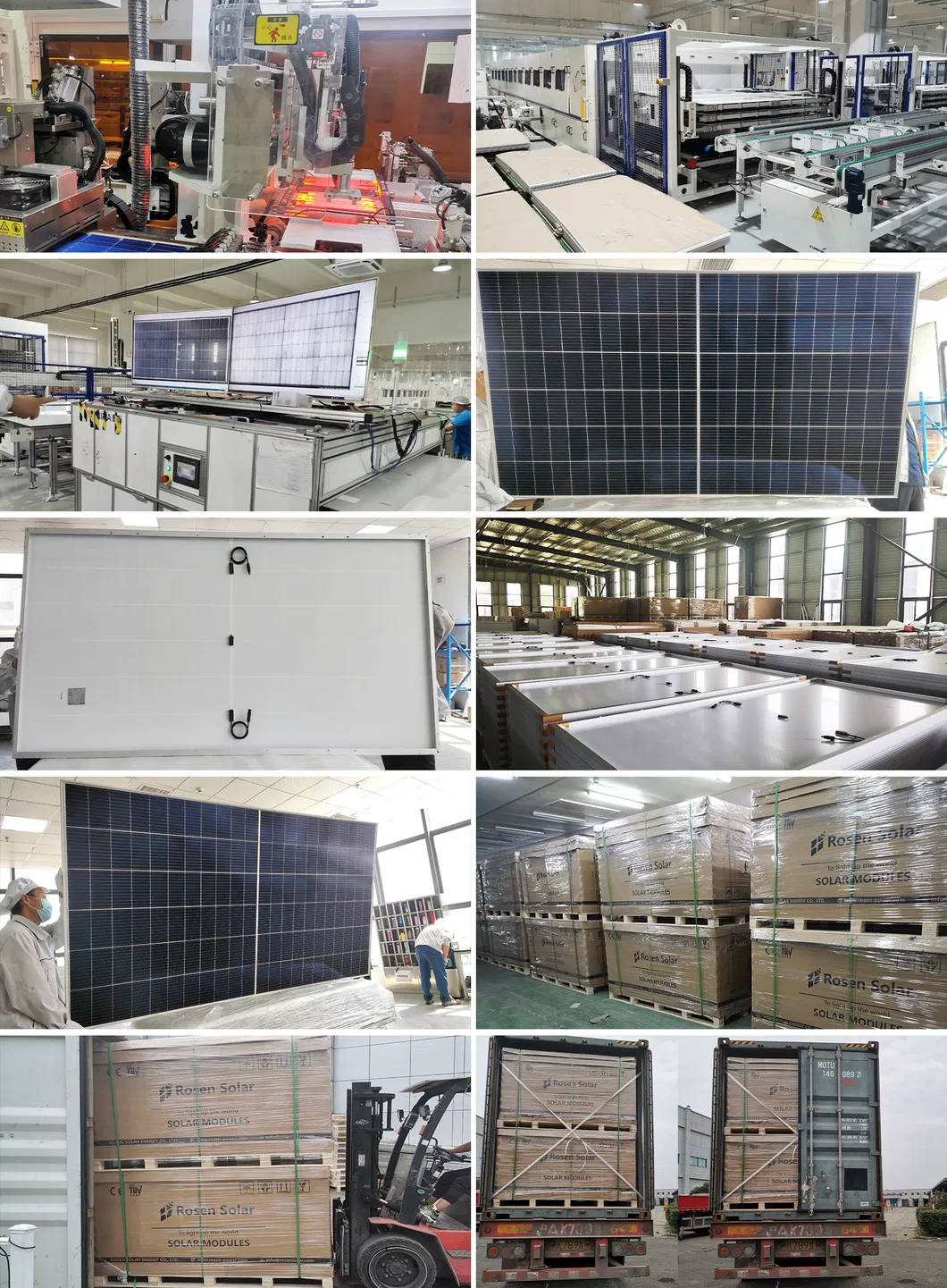 Embalagem e Carregamento do Painel Solar