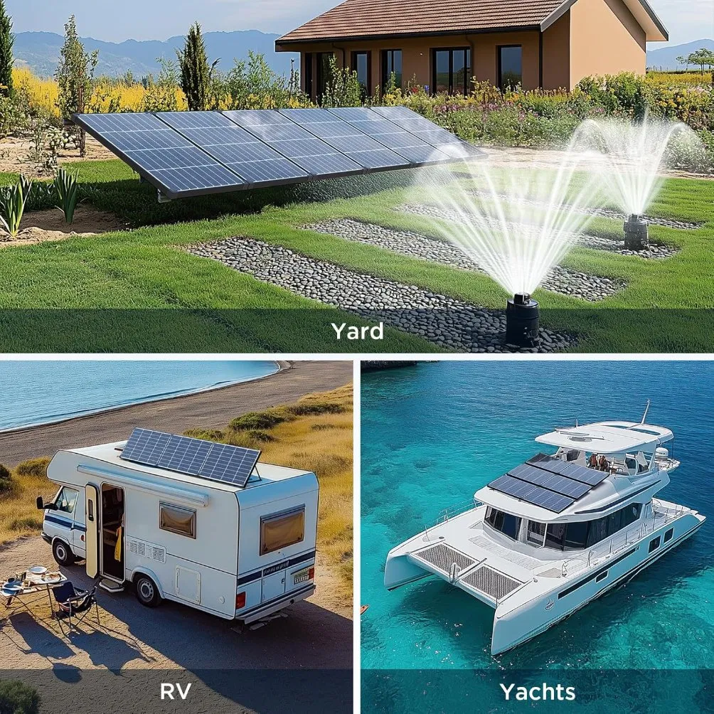 40W Painéis Solares de Vidro 18V Módulo PV de Alta Eficiência Carregador de Energia para Aplicações Off-Grid em RV, Marinha, Telhado, Fazenda e Bateria