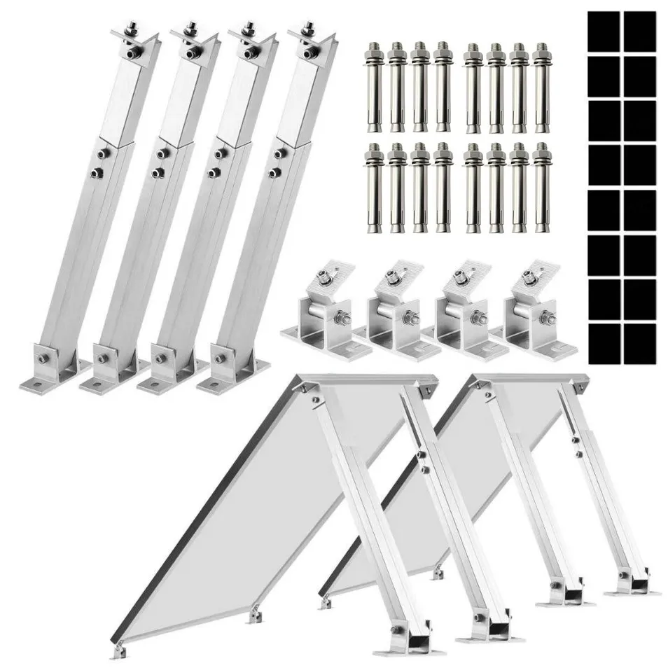 Kit de Suporte Ajustável para Painel Solar PV de Instalação Rápida