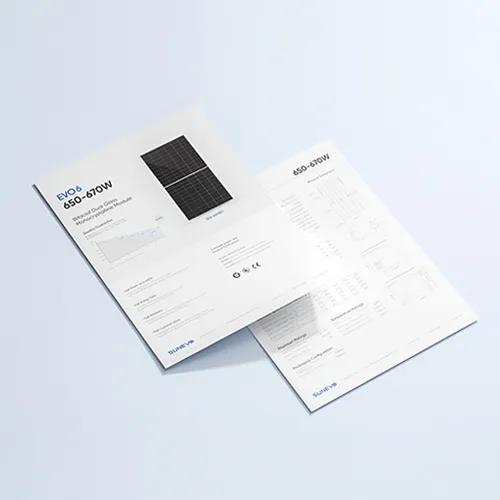 Especificações Datasheets