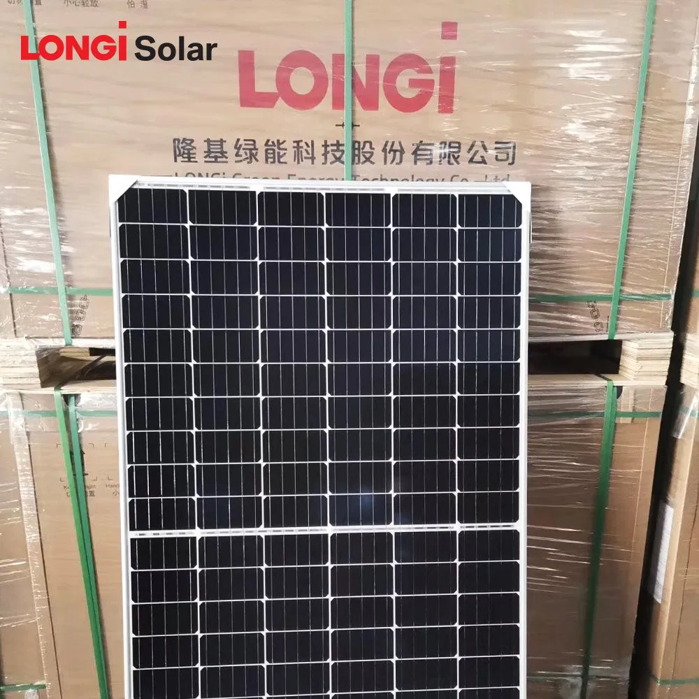 Painel Solar Monocristalino de Alta Tensão 144cells 455 550 660 W Watt Wp Longi Tier 1 Conjunto para Fazenda Residencial