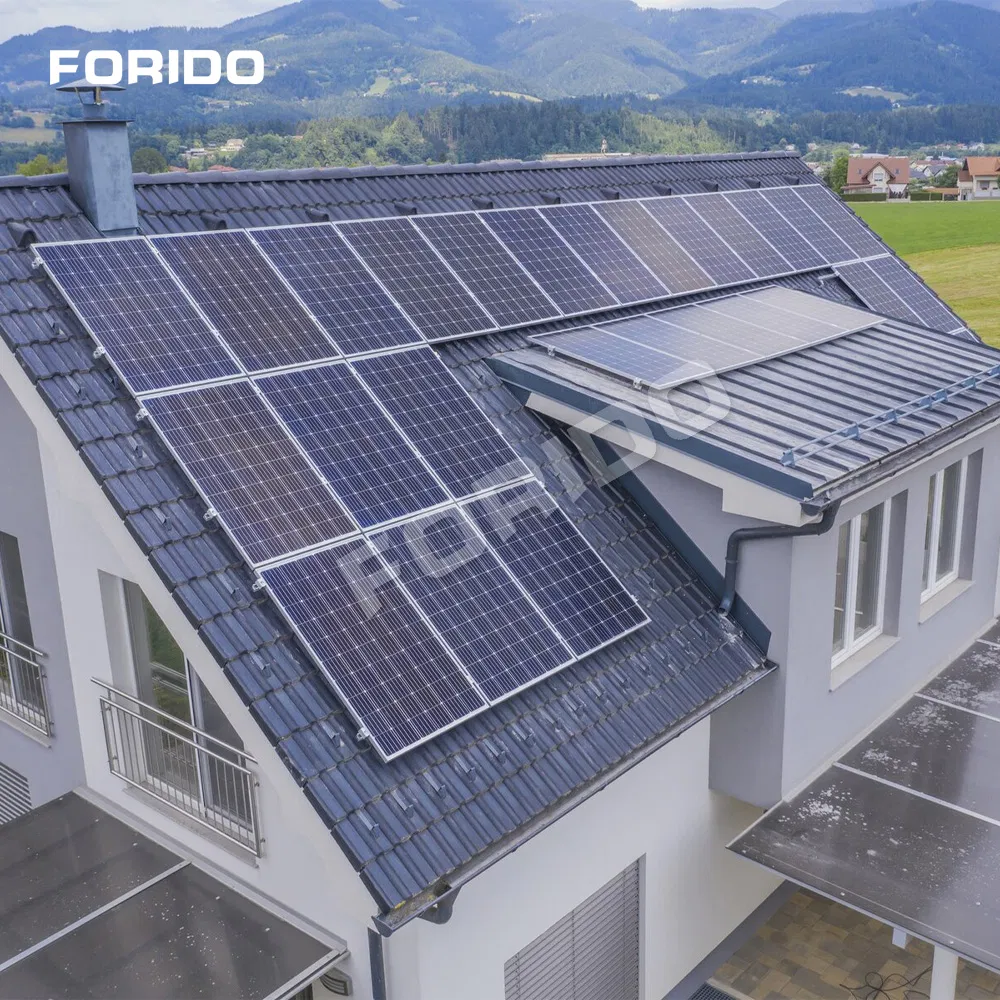 Os painéis solares Hpbc são usados em telhados para uso doméstico