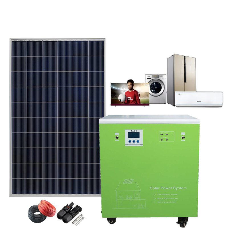 Gerador Solar para Uso Doméstico 3kw 6kw Estação de Energia Solar Geração de Energia Solar Fotovoltaica Kit de Painéis Solares