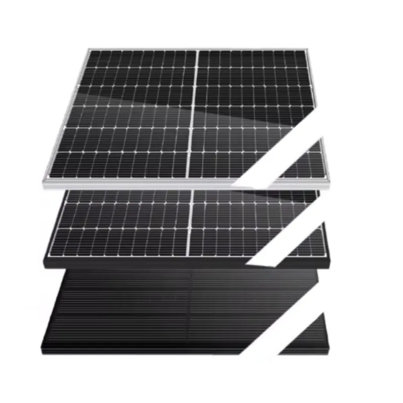 Painel Solar Residencial de Vidro Duplo Tipo N 500W Cortado ao Meio PV Quente