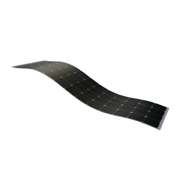 Painel Solar Semi Flexível Dobrável 100W 200W para RV Casa Barco Varanda