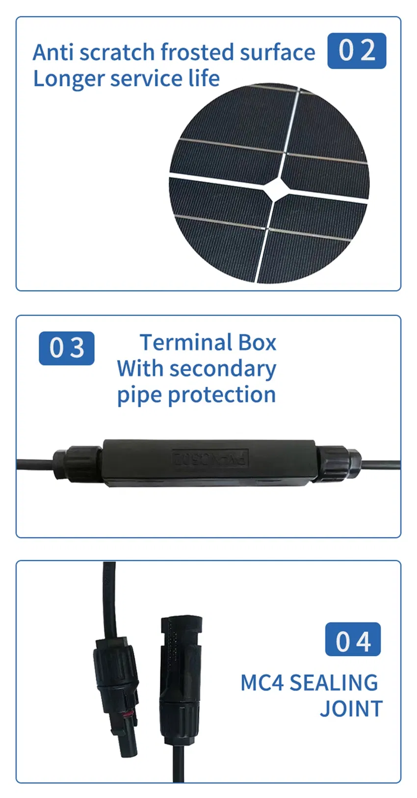 Painel Solar Flexível de Silício Monocristalino Portátil para Camping em RV