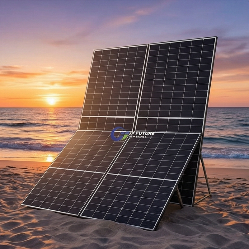 Preço de Atacado Razoável 565-590m Painel Solar de Alta Eficiência com Inversor Híbrido