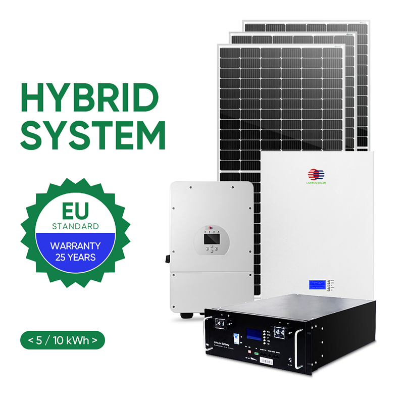 Sistema Híbrido de Energia Solar 3 Kw 10kw Kit Completo com Painel Solar