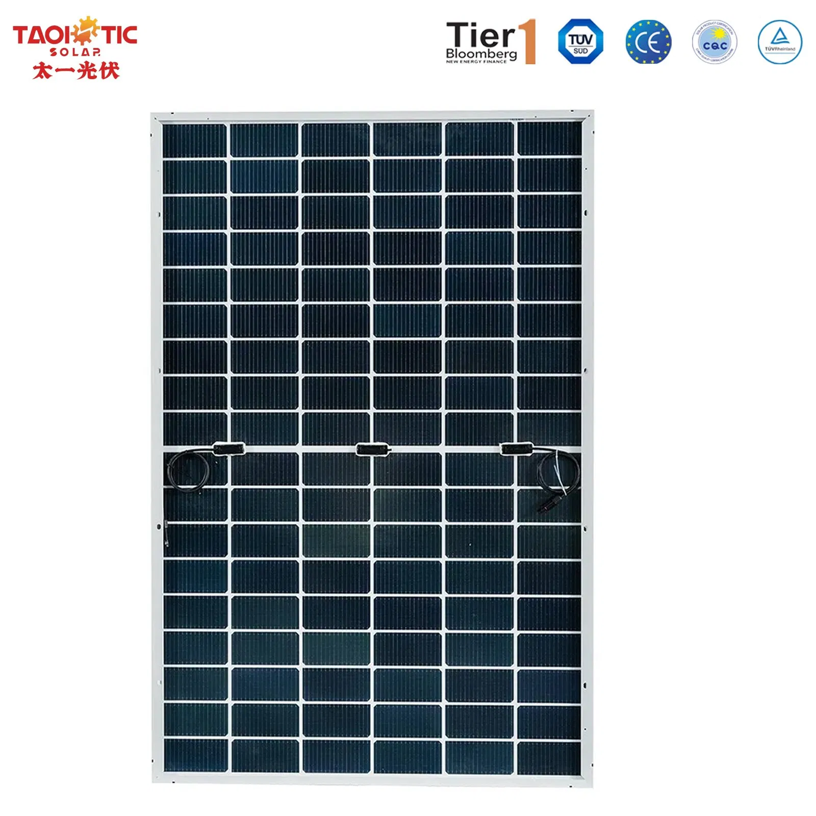 Painéis Solares Policristalinos Bifaciais Personalizados Automáticos de Vidro Duplo Taoísticos 420W-435W