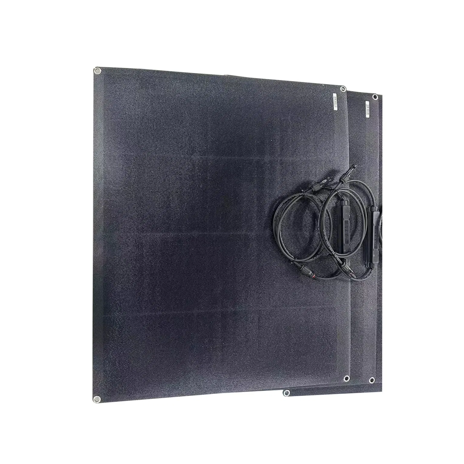 Módulo PV de Célula Solar Monocristalina em Telha 100W Painel Solar Flexível para RV Barco Iate Caravana Marítima Van Camper