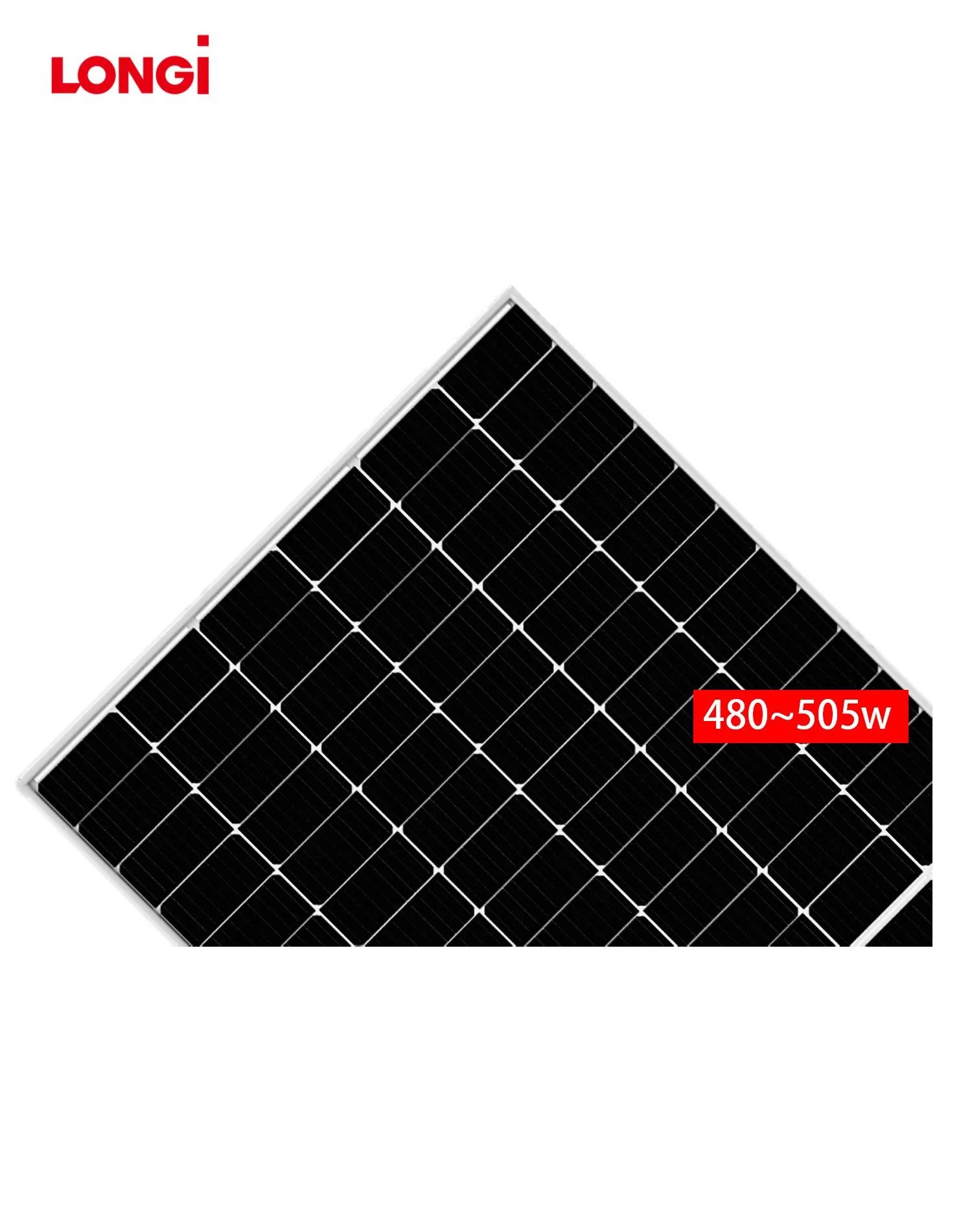 Módulo Solar Longi PV Tier 1 Painel Solar Mono Perc 440W 445W 450W 455W Painel PV Solar para Sistema de Energia Solar Residencial Comercial ou Industrial