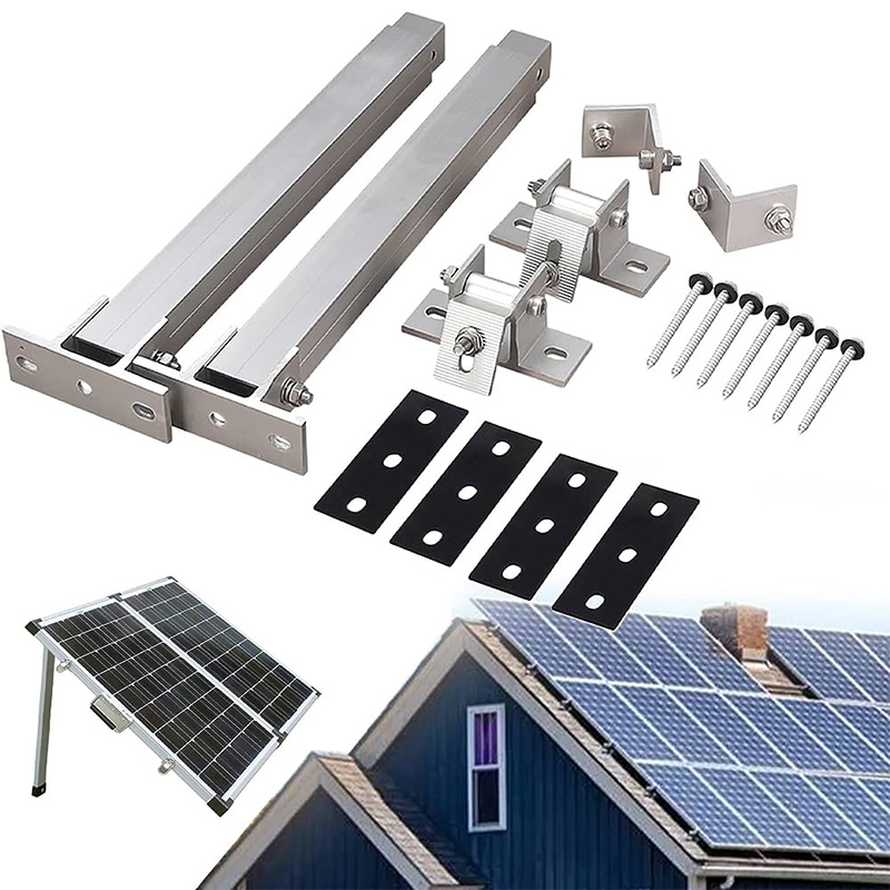 Kits de Suportes de Alumínio Ajustáveis para Sistemas de Painéis Solares