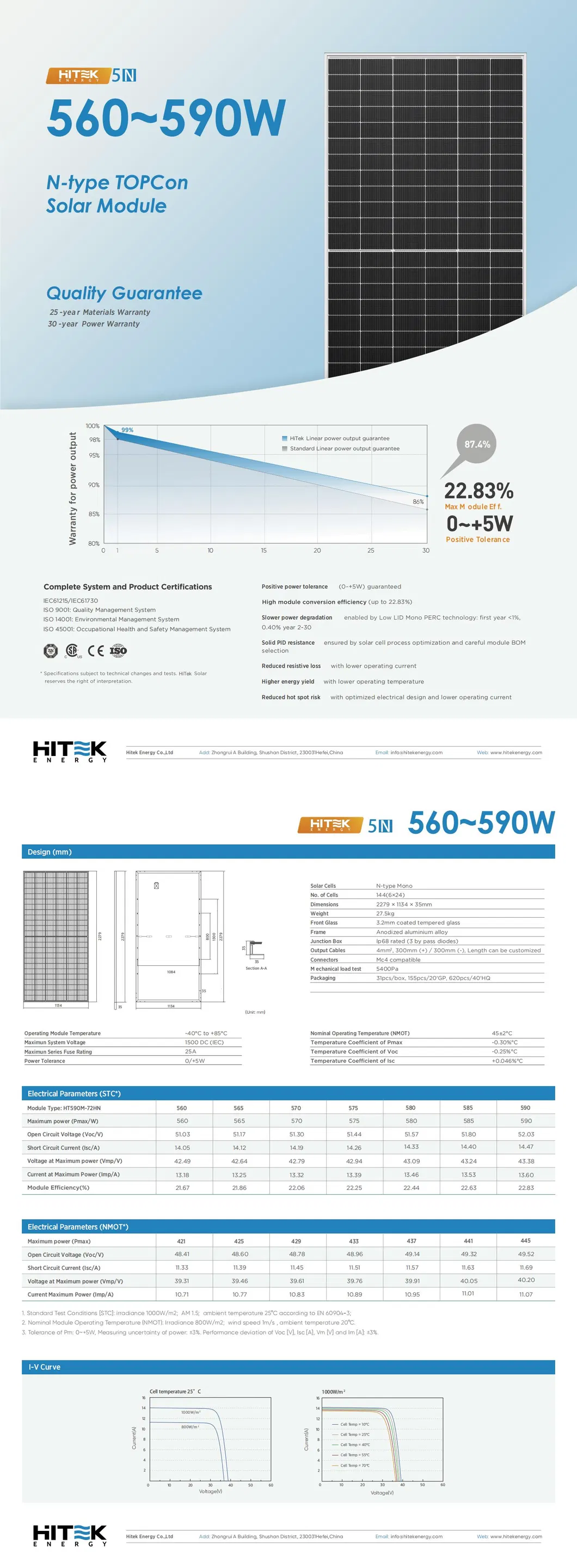Painéis Solares N Tipo de Alta Eficiência 590W 600W Painel Solar Topcon de Tecnologia Avançada 600 Watt Uso Residencial e Comercial