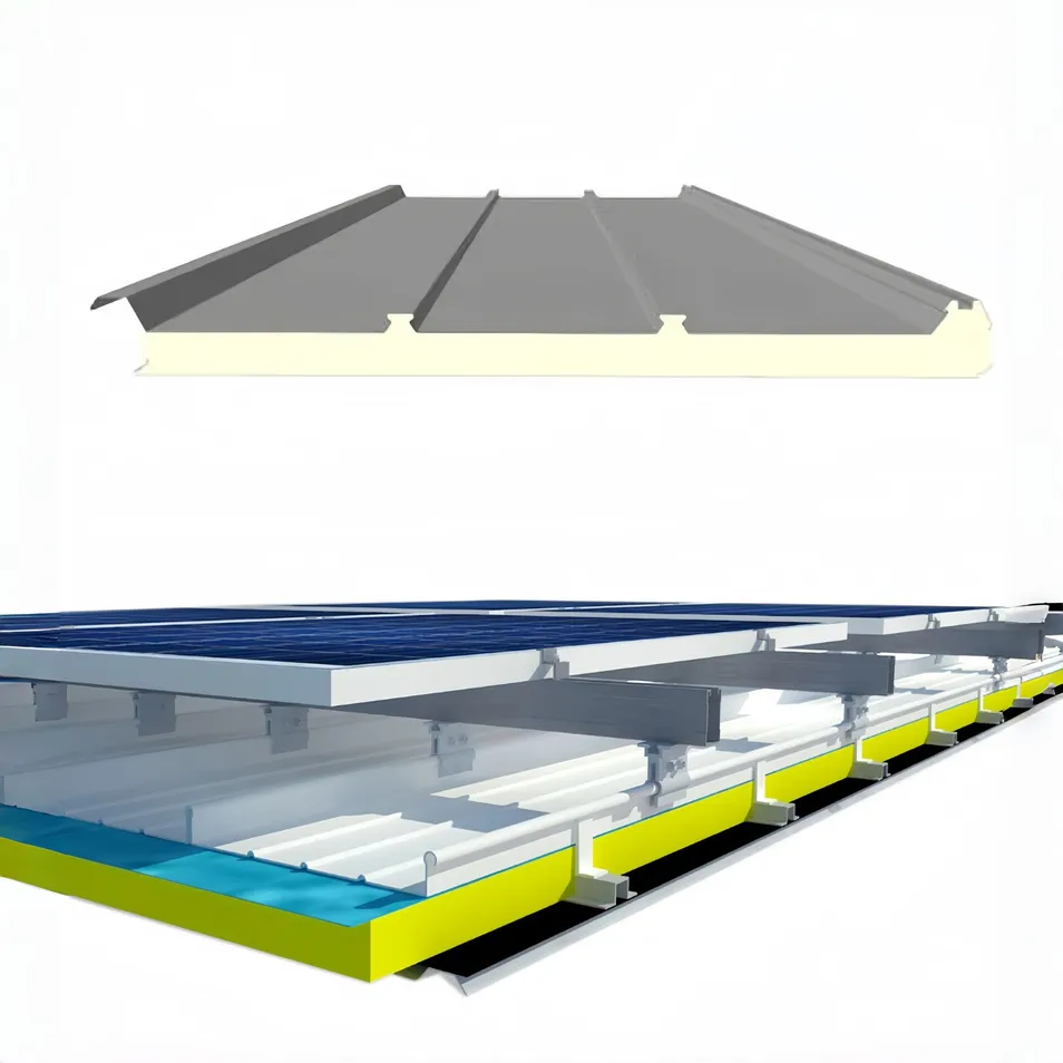 Painel Solar Auto-Limpante com Revestimento Repelente de Poeira para Telhado Fotovoltaico em Fazenda Solar