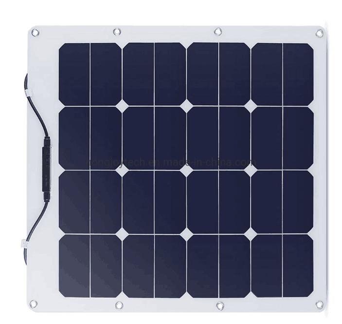Painel Solar Flexível, 100W 60W 30W 12V Células de Silício Monocristalino ETFE Painel Solar Dobrável, Módulo PV Leve Carregador para RV Carro Van Marinha Tenda Camping