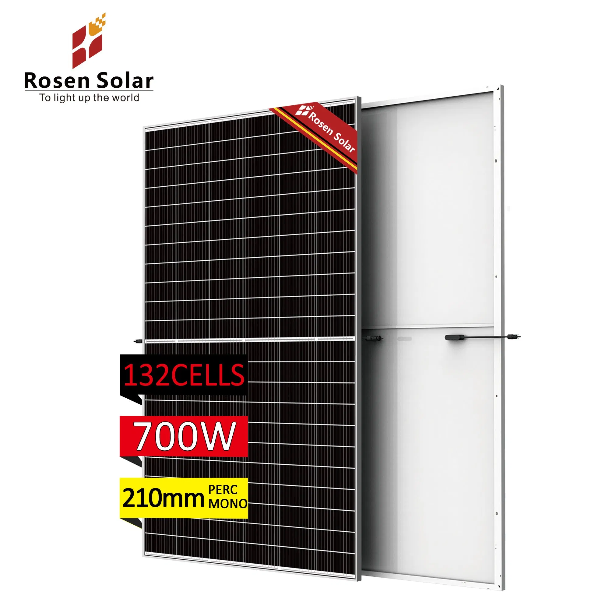 Camada 1 Painéis Solares 700W Painéis Solares Mono 700 Painéis de Energia Solar em Watts para Residências Comerciais