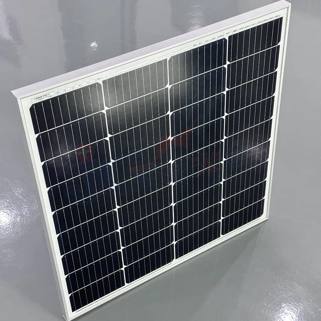 Painel Solar Mono de Alta Eficiência 80W 18V para Casas Off-Grid