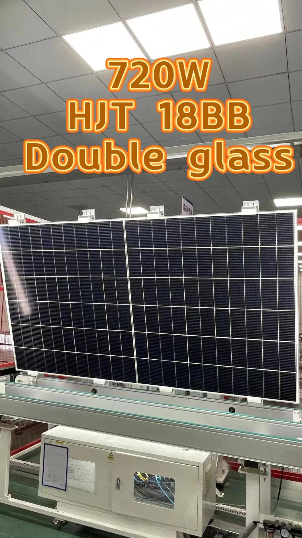 Módulo Solar Bifacial Vidro Duplo