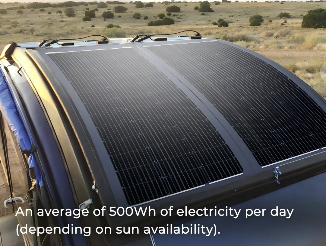 100W 18V painel solar flexível leve e preto off-grid para Rvs, iates, camping e varandas