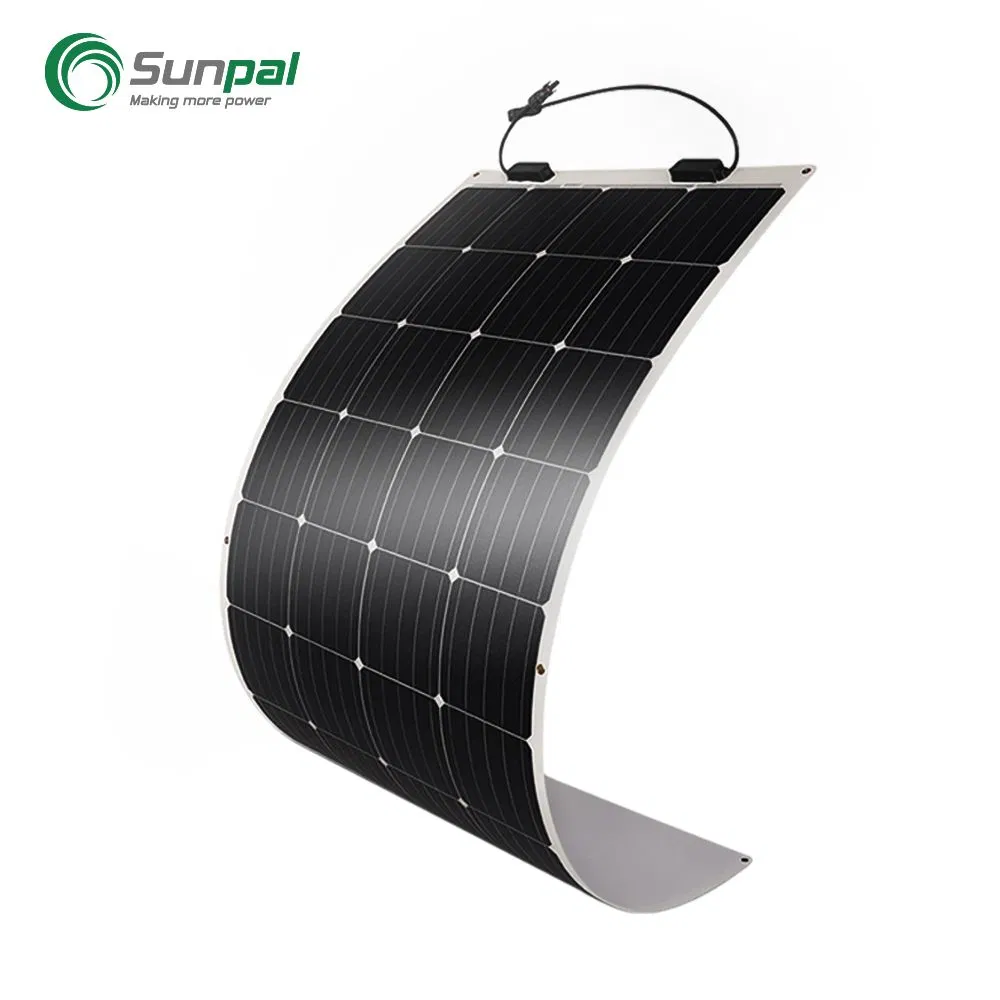 Painel Solar Monocristalino Flexível de Alta Eficiência Marinha 12V 24V 48V 100 Watts 100W 150W 200W 275W