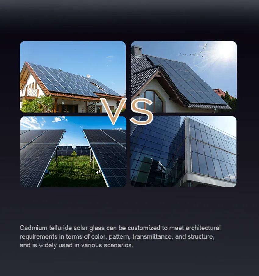 Painéis Solares BIPV Cdte Eficientes em Custo para Fachadas Comerciais e Residenciais