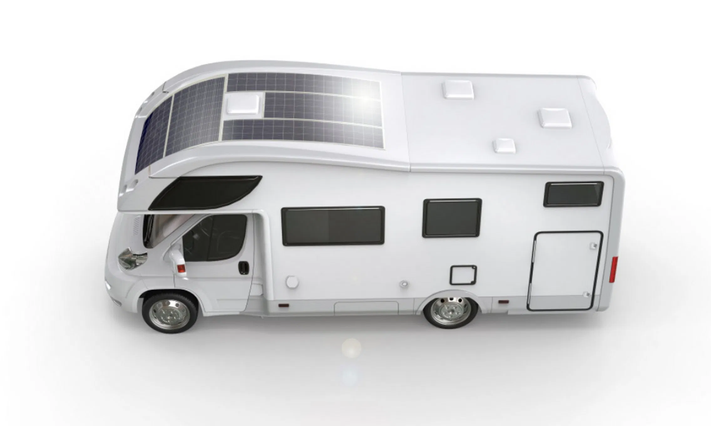 100W 18V painel solar leve e flexível off-grid para Rvs, iates, camping e varandas