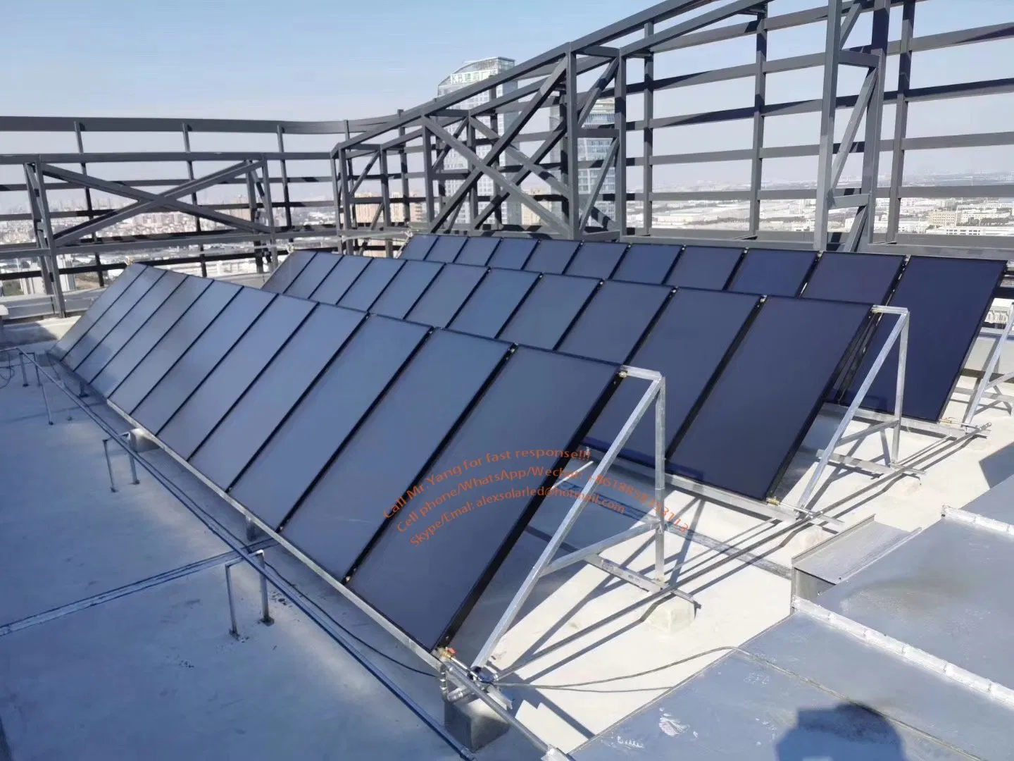 Painel Coletor Solar Térmico de Telhado