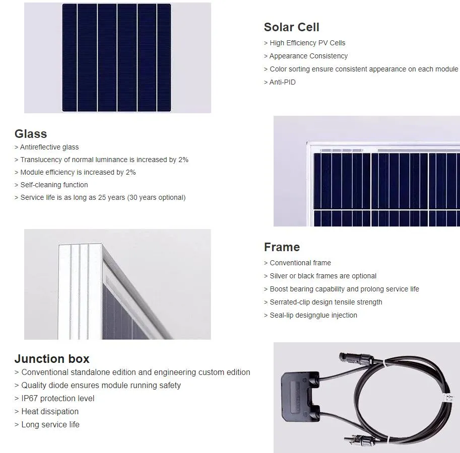 Venda Quente 590W Painel Solar de Vidro para Sistema Solar Residencial e Comercial