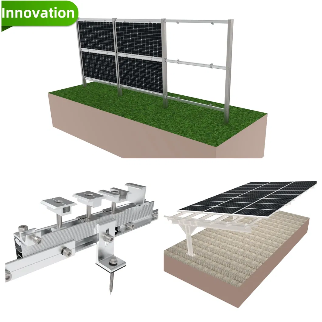Kit de Montagem de Painéis Solares Universal para Telhados Metálicos