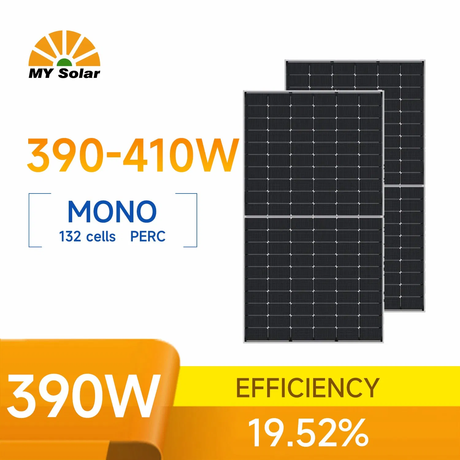 Mypvtech Módulo Solar Mono Industrial de Alta Qualidade 390W 400W 410wphotovoltaic