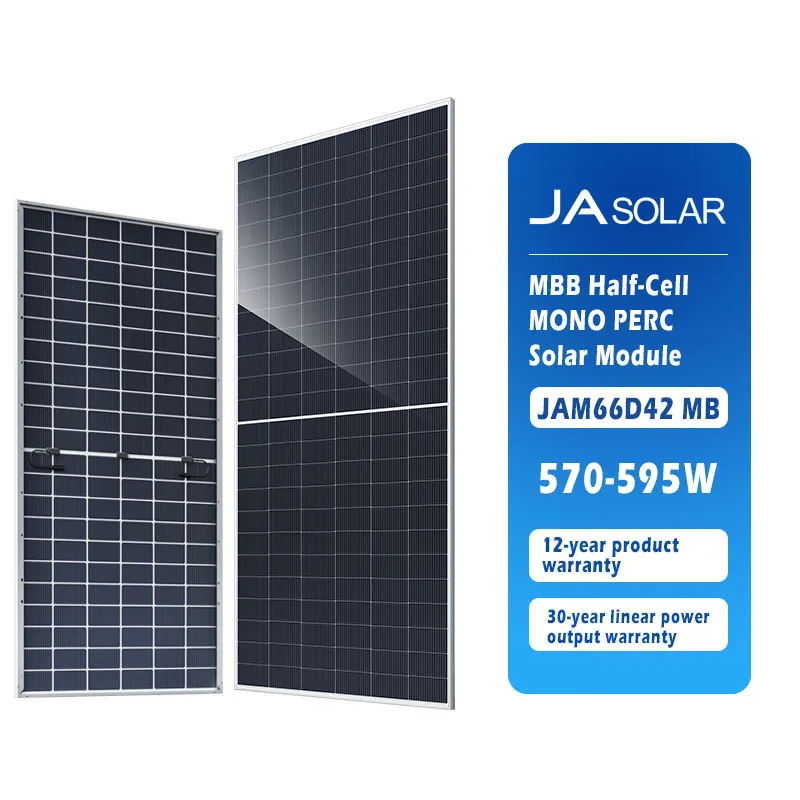Módulos de Painéis Solares Bifaciais de Vidro Duplo 580W 550W 650W 700W