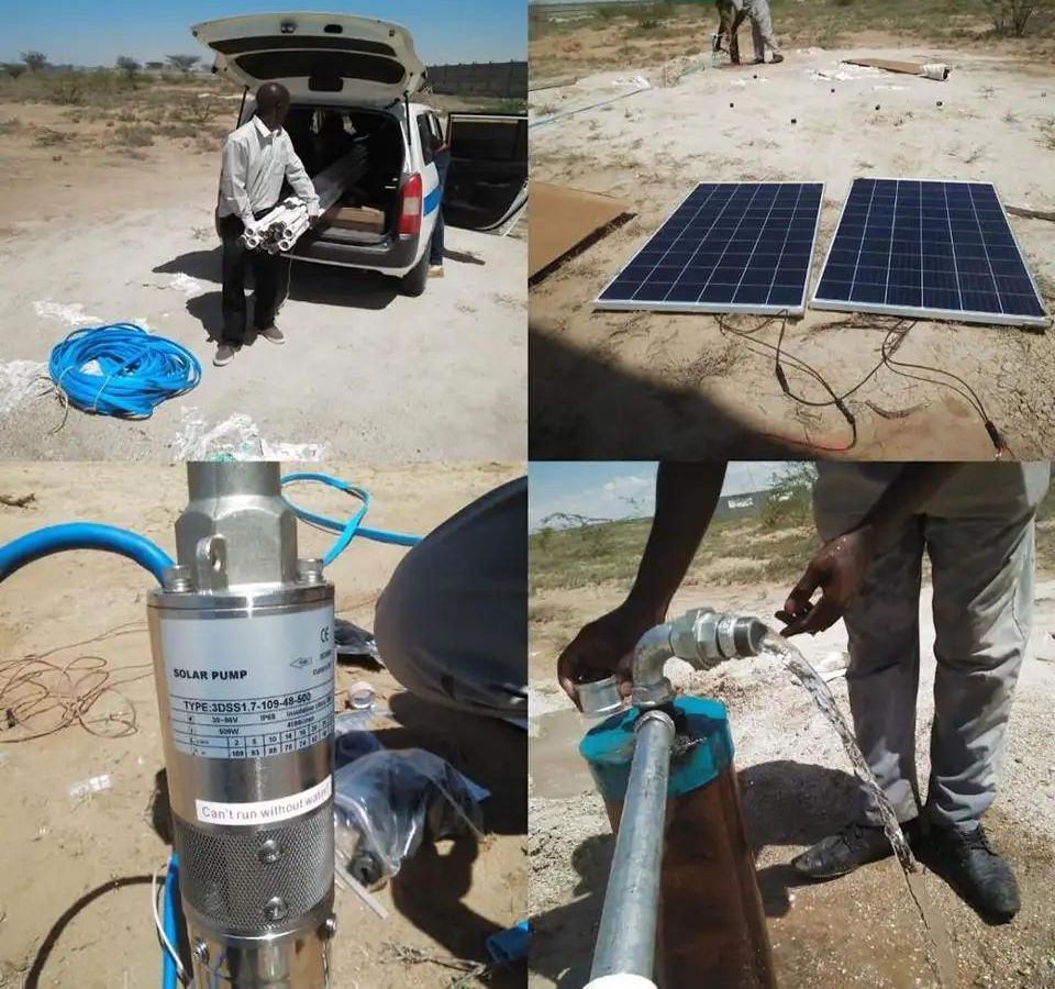 Kit de Poço Profundo Submersível Comercial com Painel 1HP Fabricação de Bomba de Água Solar DC