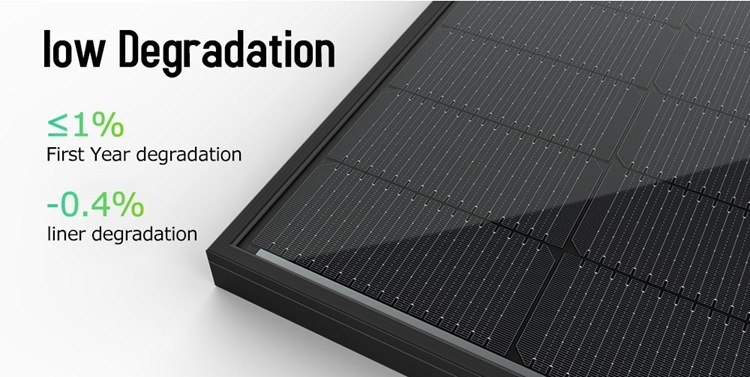 Sunplus 420W Painel Solar Monocristalino Todo Preto para Instalações em Telhados