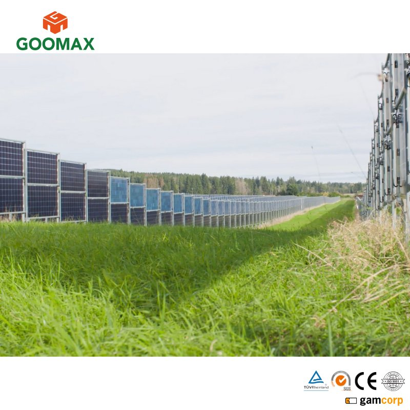 Soluções Verticais de Painéis Solares Goomax Kit de Painéis Solares para Fazendas Energia Sustentável para Fazendas