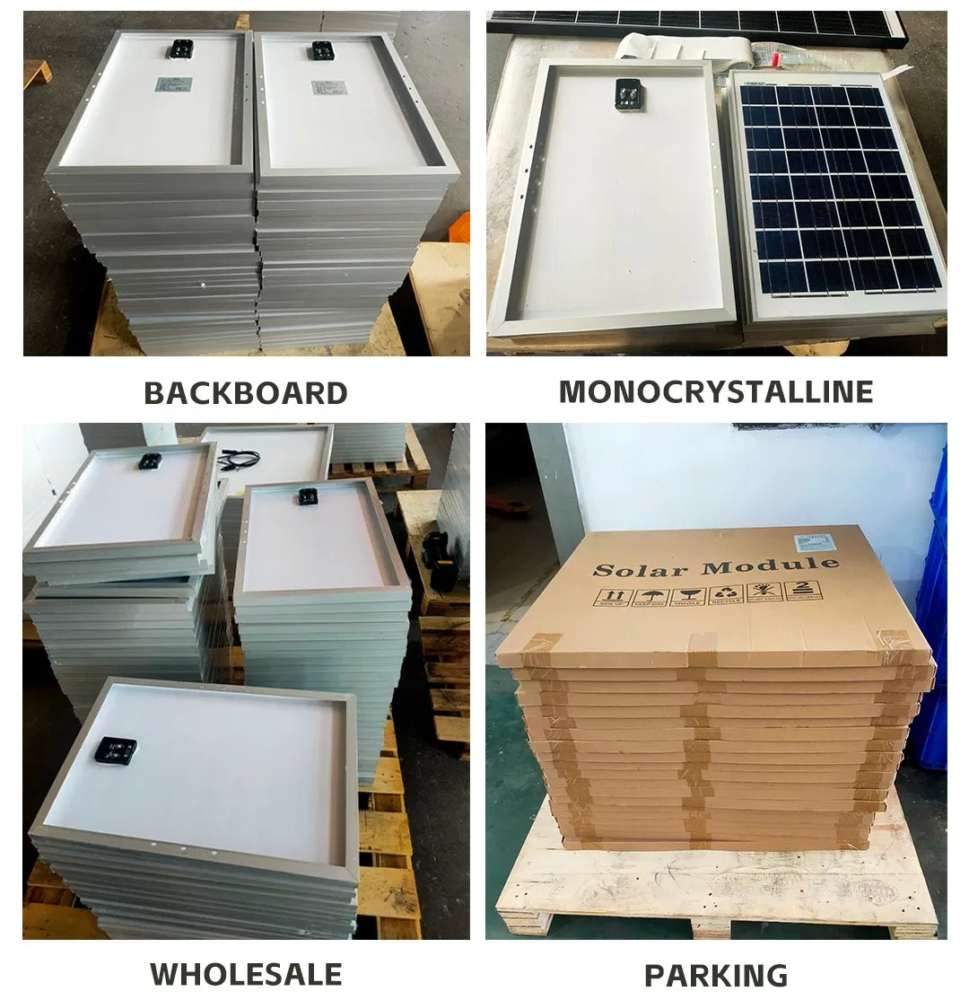 Painéis Solares de Alta Eficiência 160W/170W/180W/190W para Energia Renovável Residencial