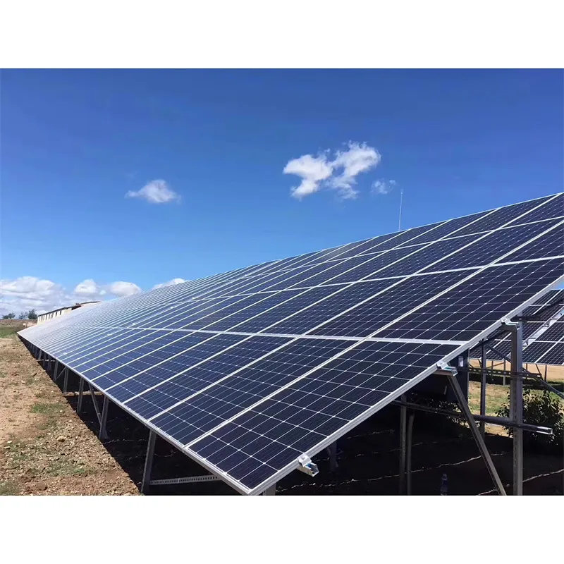 Sistema de Montagem no Solo de Aço Galvanizado a Preço de Fábrica para Painéis Solares
