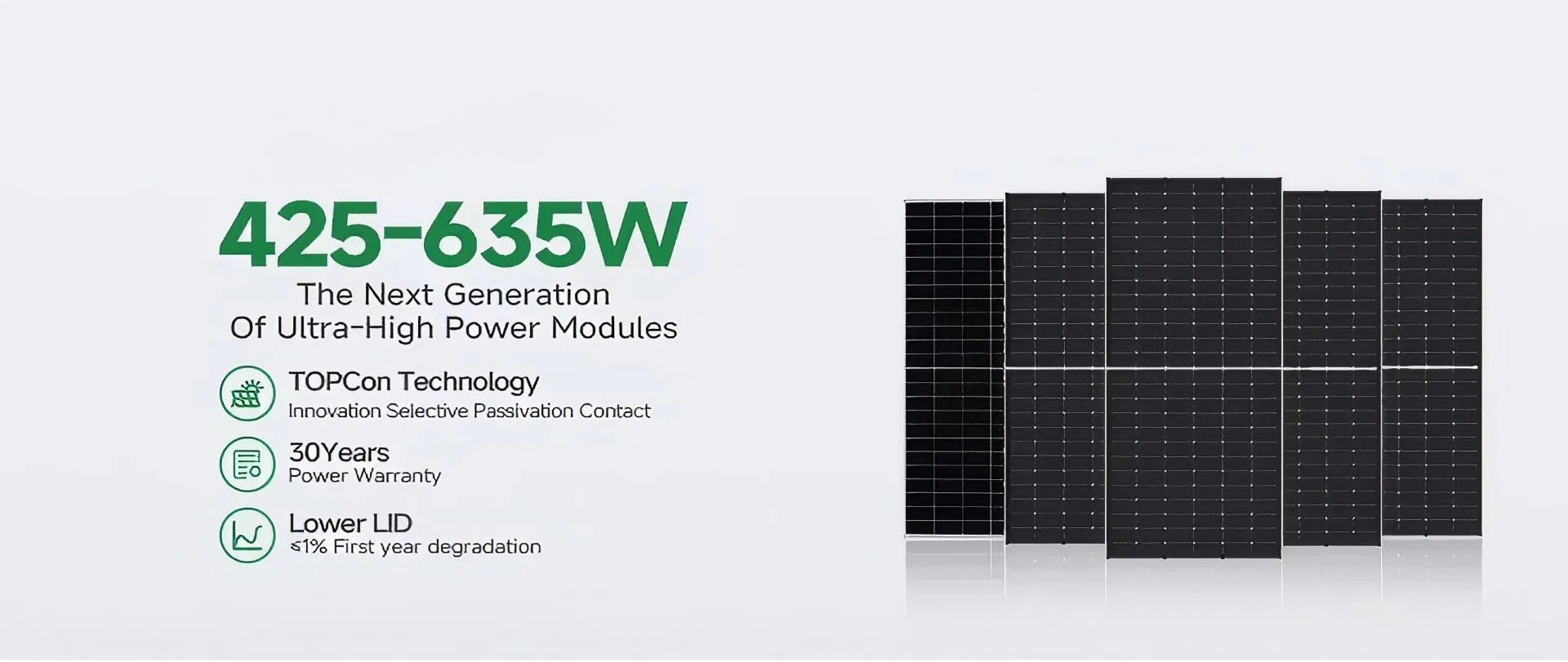 Módulo Solar de Painel Bifacial Mono Tipo N 600W 625W