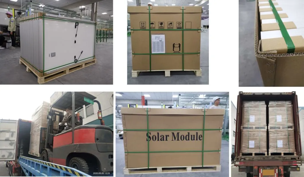 Venda Quente 590W Painel Solar de Vidro para Sistema Solar Residencial e Comercial