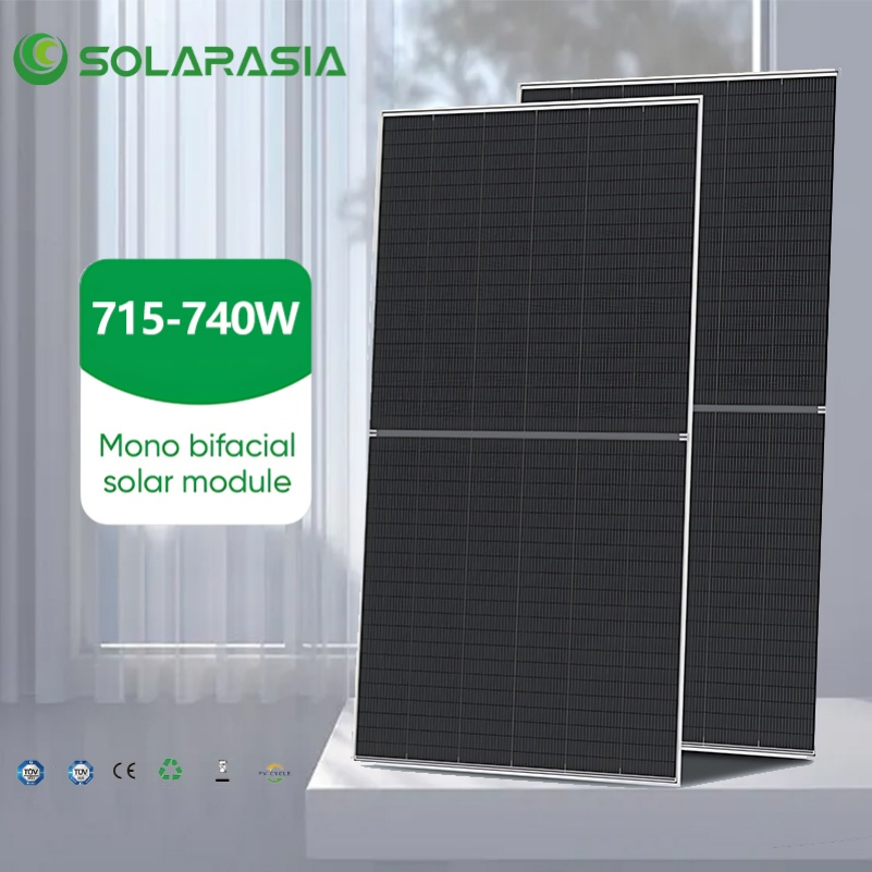 Módulo de Painel Solar Monocristalino Trina 715W 720W 725W 730W Painel PV Tipo N para Usinas de Energia Conectadas à Rede