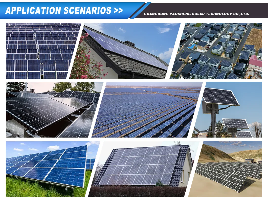 Grande Estoque Painel Solar Monocristalino Durável Confiável Robusto para Aplicações Industriais