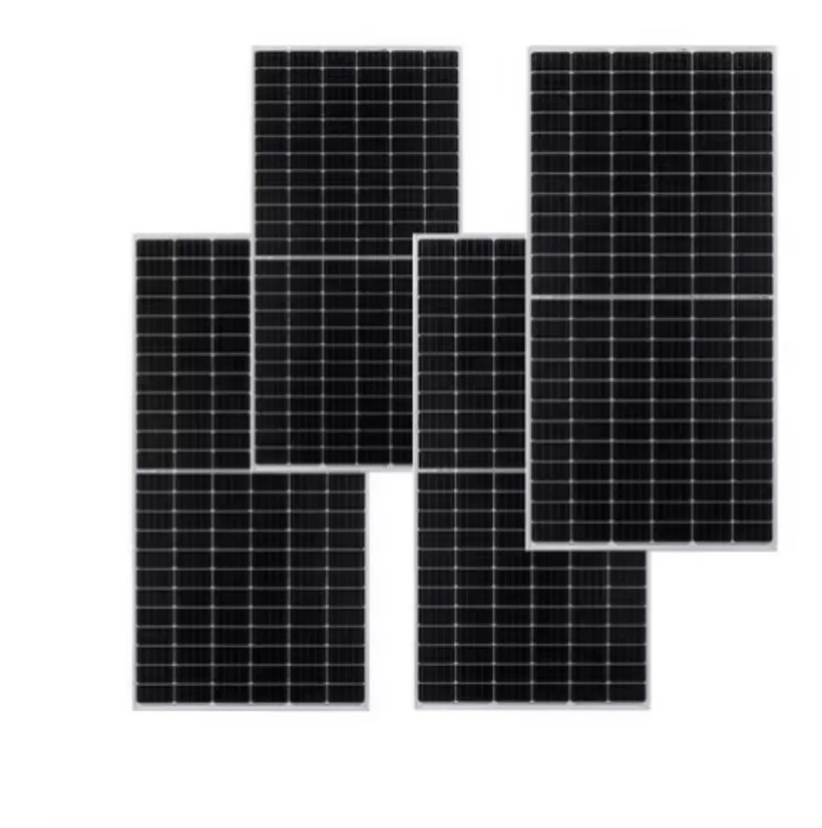 Painel Solar Residencial de Vidro Duplo Tipo N 500W Cortado ao Meio PV Quente
