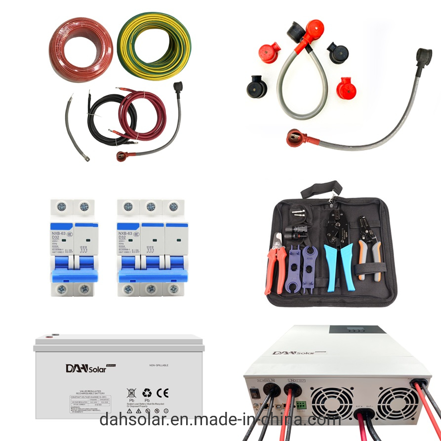 Kit de Painéis Solares Mini Casa 500W 1000W 1500W 2000W Kit Solar Portátil