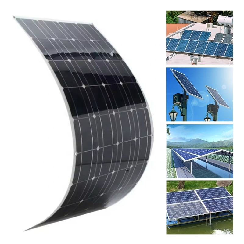 420W Painel Solar Monocristalino Perc Design Elegante para Telhado Residencial Casa Moderna