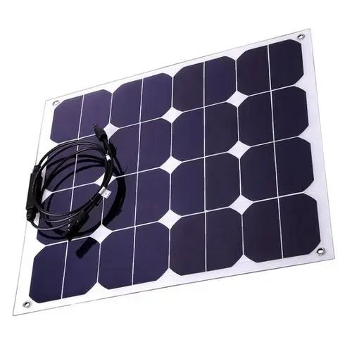 Painel Solar Semi Flexível de Alta Taxa de Conversão, Cristal Único, Dobrável, Ultra Fino e Leve, Portátil 18 para Rvs, Campers, Marinhas, Tendências, Atividades ao Ar Livre