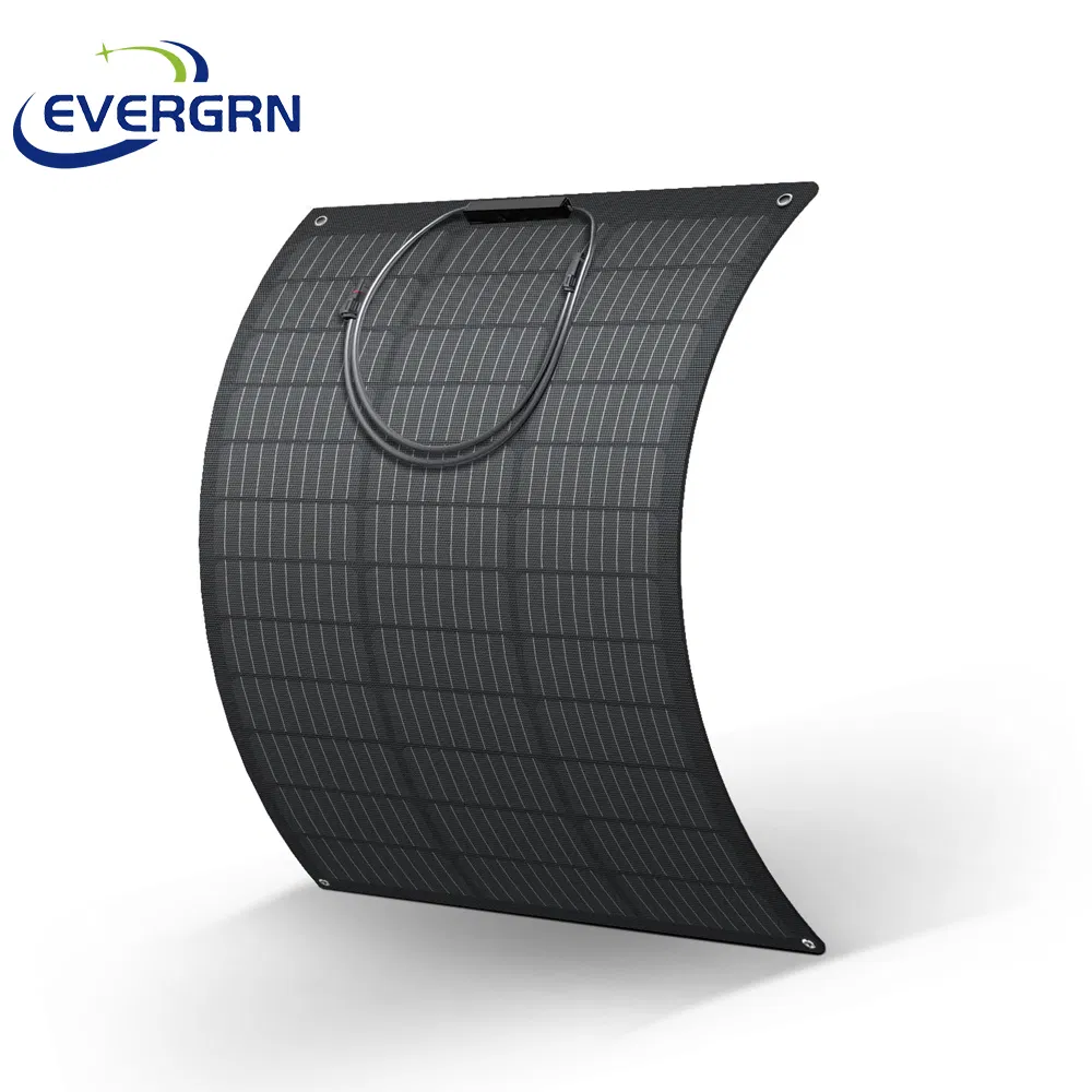 Painéis Solares Fotovoltaicos Flexíveis Ultra Leves e Portáteis 50W Kit de Painéis Solares Flexíveis ETFE
